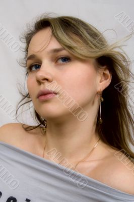 Portrait of the sexual young woman