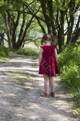 walking away girl