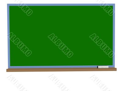 Blackboard with chalk on a white background