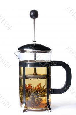 green tea from flower of the lilies