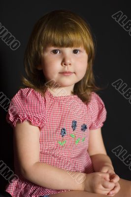 Calm little girl