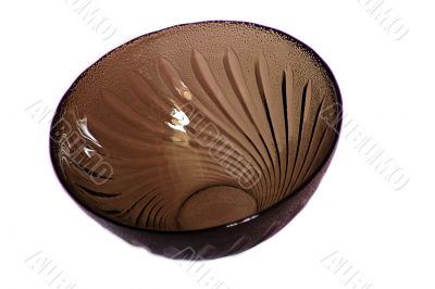 Brown vase, isolated