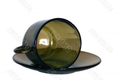Empty cup isolated
