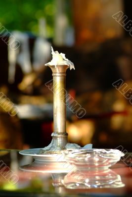 candleholder and ashtray