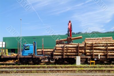 Holzkran | wood crane