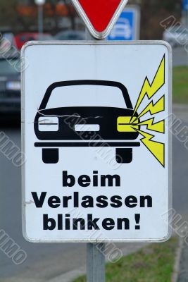 blink when leaving