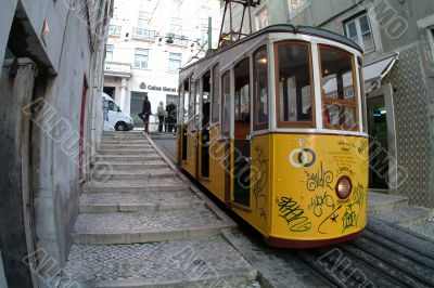 tranway in lisbon