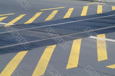 yellow stripes