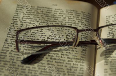 book adn glasses
