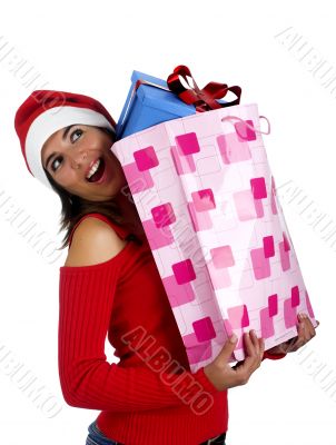 Santa Girl with gifts