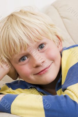 Little boy smiling