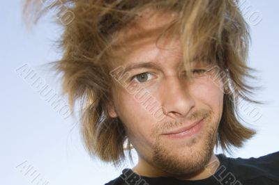 young man smiling