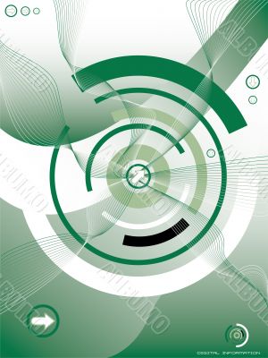 concept radiate green