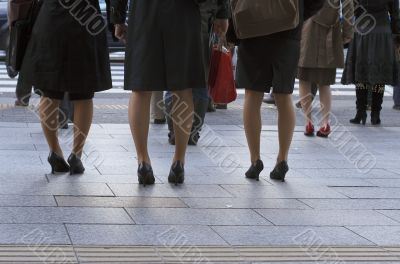 Office ladies in the town