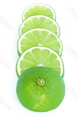 lime slices vertical