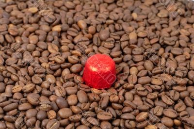 Chocolate on coffee
