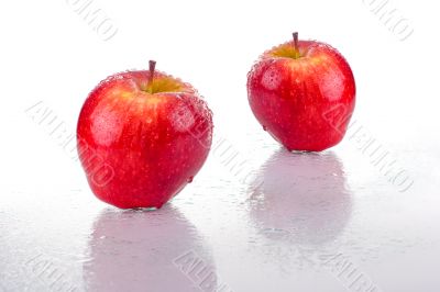 Two Red Apples