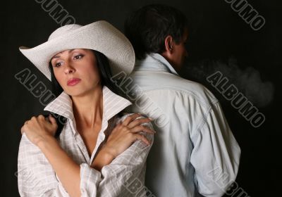 Beautiful girl in hat