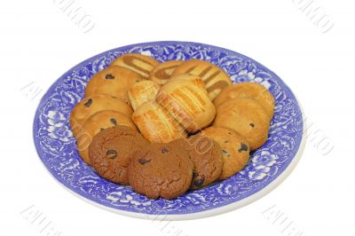 Plate with biscuits