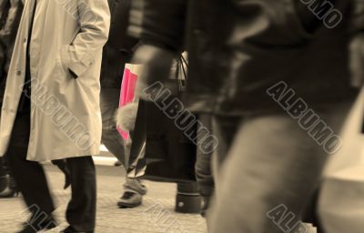 Urban shopping abstract