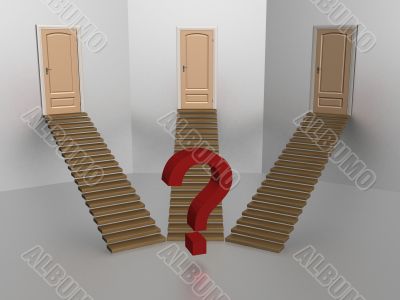 Choice of one road from three.