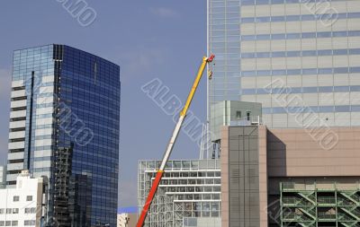 Urban construction abstract