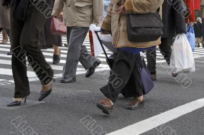 Crossing the street