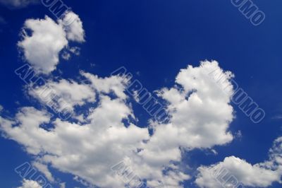cloudy blue sky