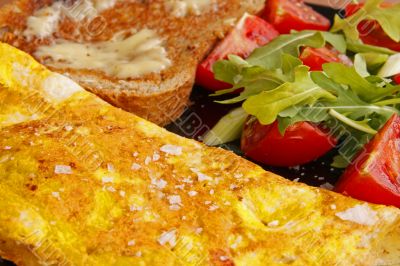 omelette closeup