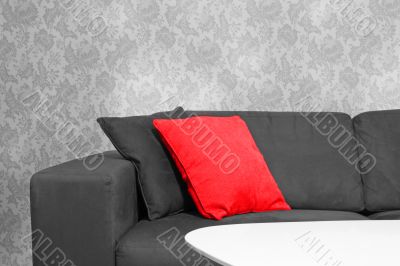 red pillow