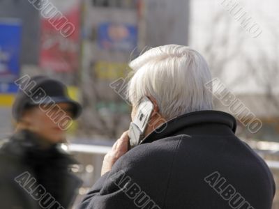 Old businessman