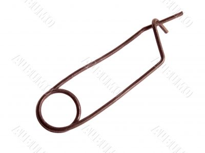 Ancient rusty metal pin