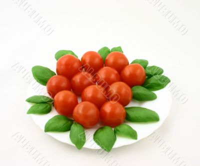 tomatoes with basil