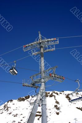 Ski lift tower