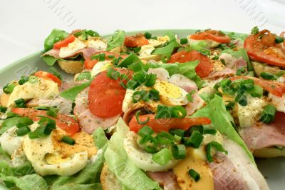 Tasty garden sandwiches