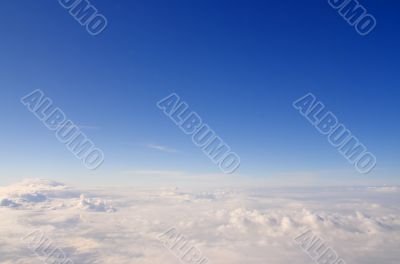 clouds from a plane