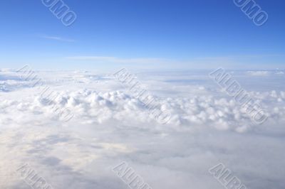 fluffy white clouds