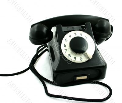 Old black phone