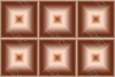 Brown chocolate design