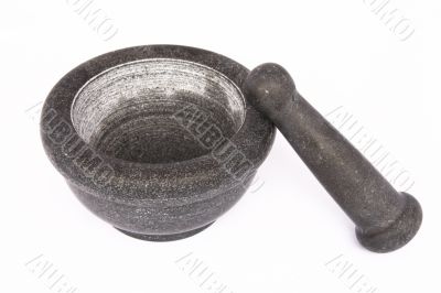 isolated mortar on white