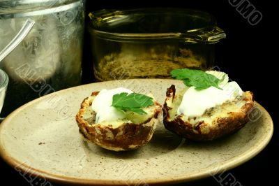 Baked potatoes