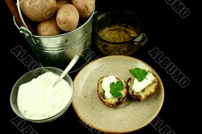 Delicous baked potatoes