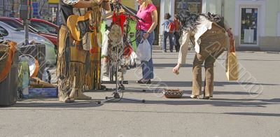 Street music perfomance