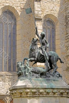 Saint Gheorghe statue