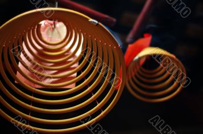 Two incense cones