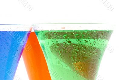 Colourful drinks