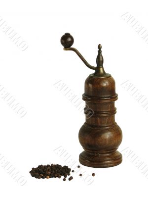 Pepper mill and black pepper