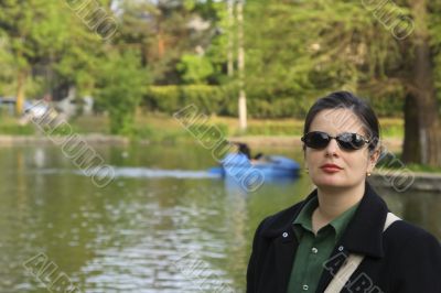 Woman in park