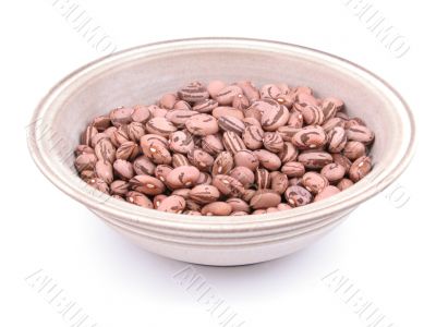 bowl of brown beans