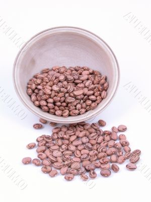 bowl of brown beans